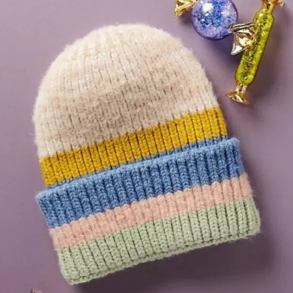 FINAL🚨DONATING SOON‼️ NEW Anthropologie ‘Mattie’ Striped Beanie - NWT!